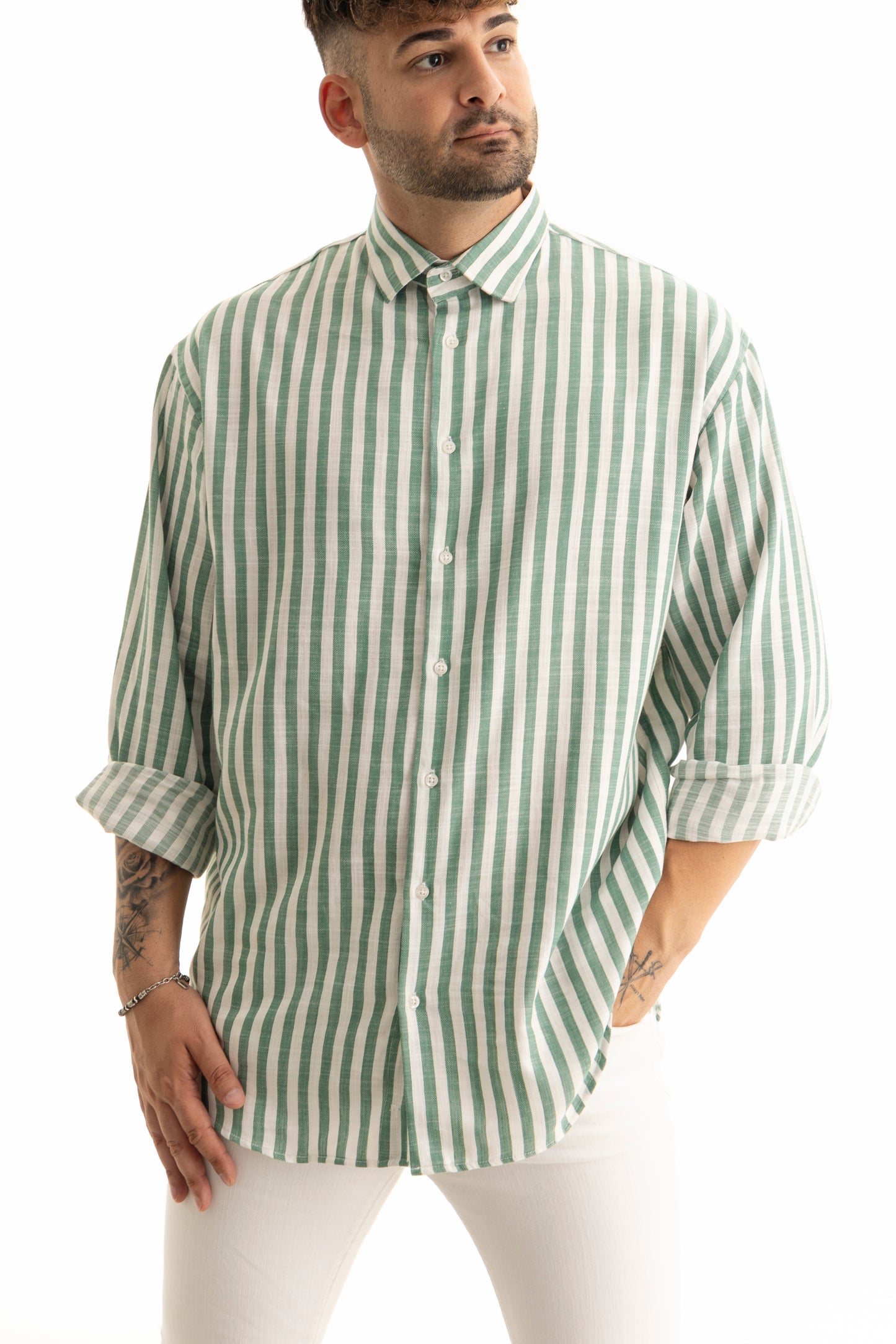 Herren Regular Fit Oversize Langarm Herrenhemden Freizeithemd Regular Businesshemd Partnerlook Familienoutfits