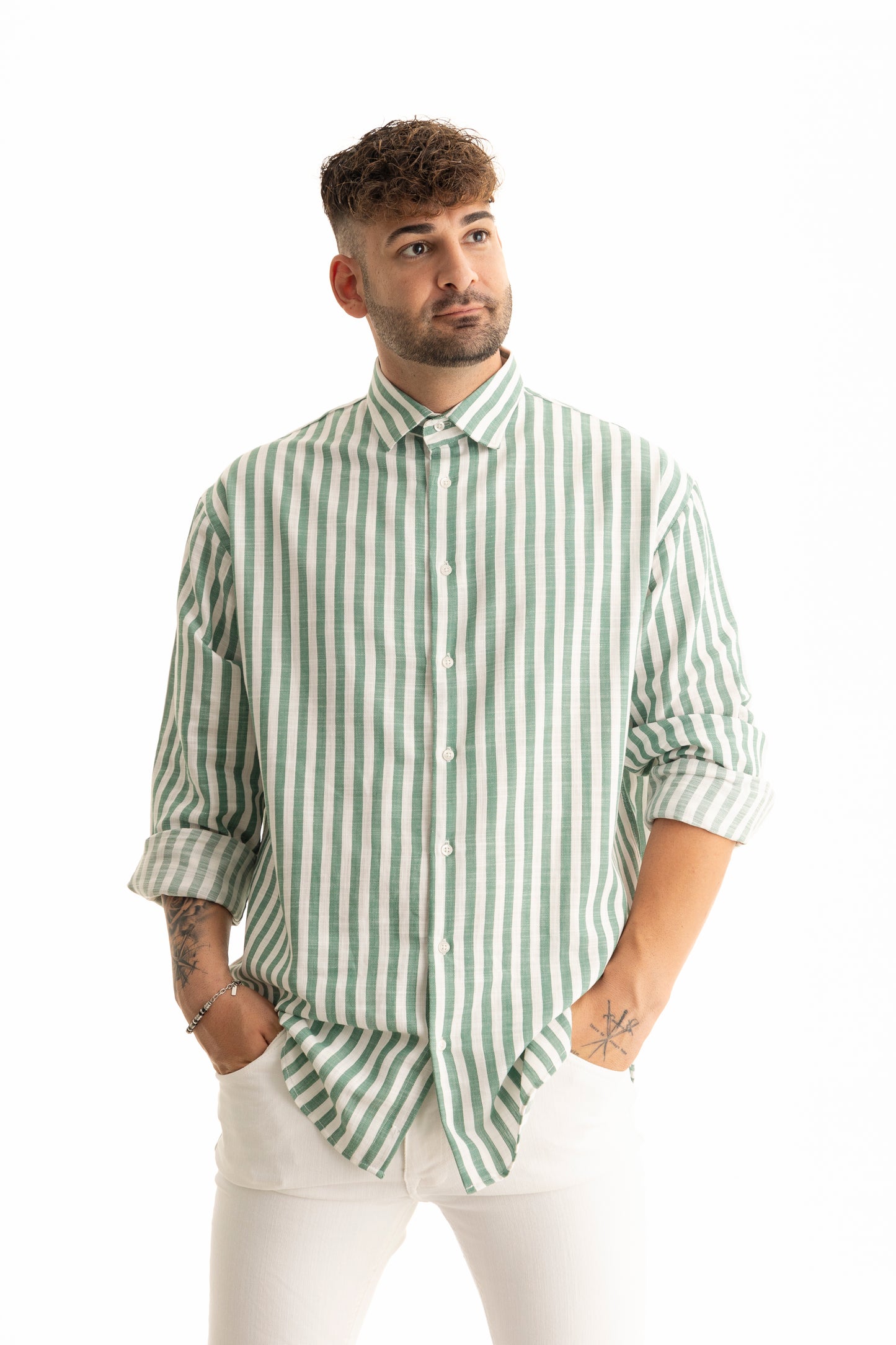 Herren Regular Fit Oversize Langarm Herrenhemden Freizeithemd Regular Businesshemd Partnerlook Familienoutfits