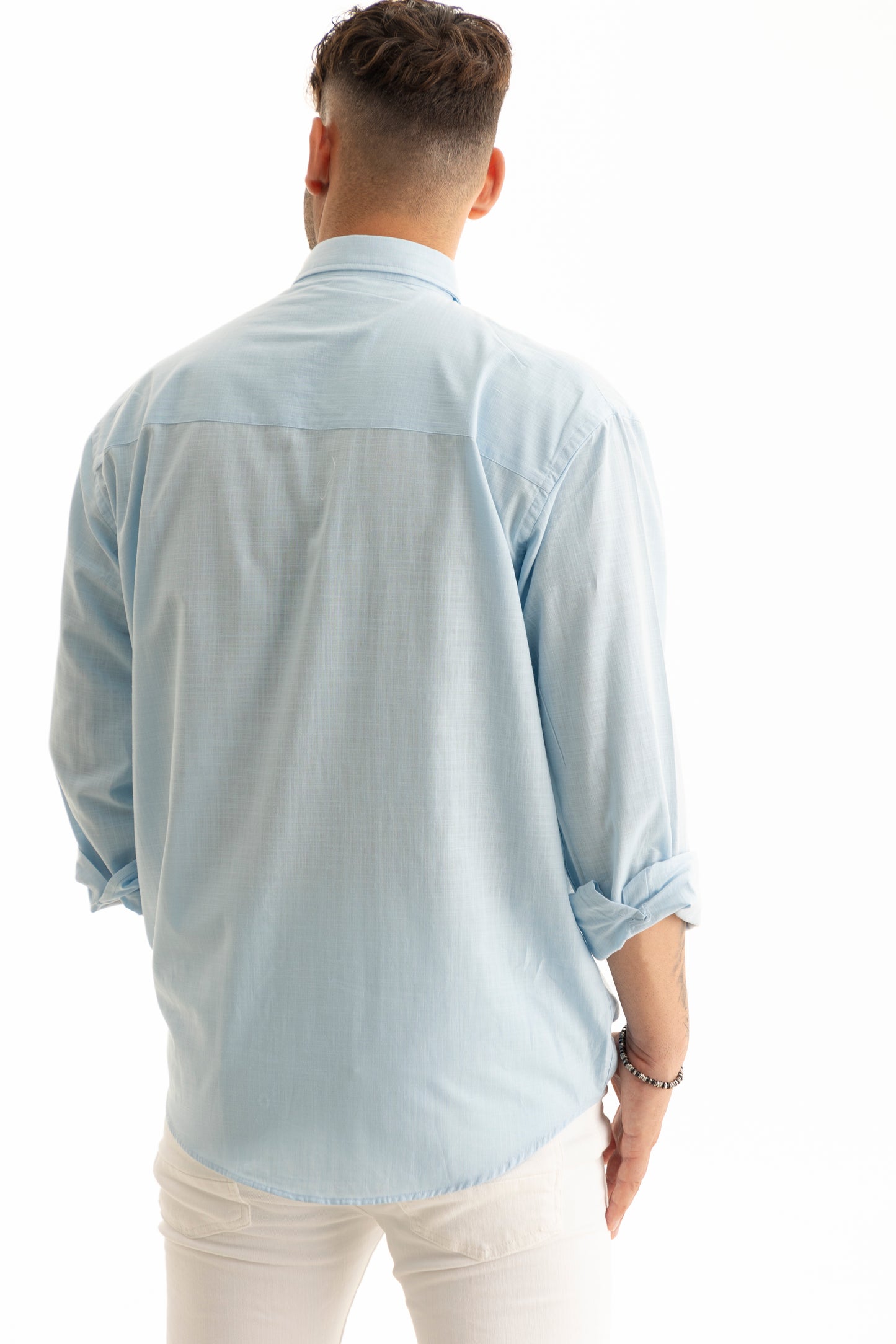 Herren Regular Fit Oversize Langarm Herrenhemden Freizeithemd Regular Businesshemd Partnerlook Familienoutfits