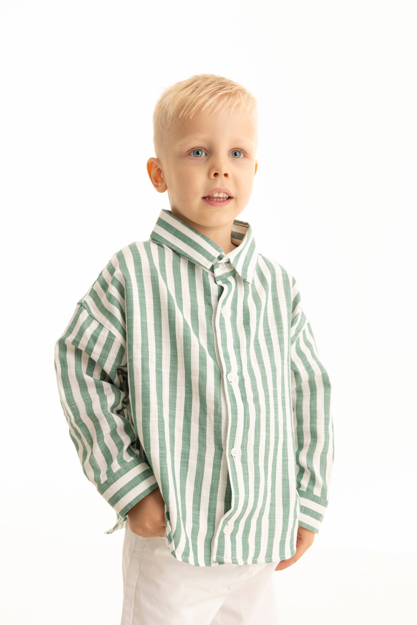 Mädchen Jungen unisex Bluse Hemden Langarm  Baumwolle Familienoutfit Partnerlook