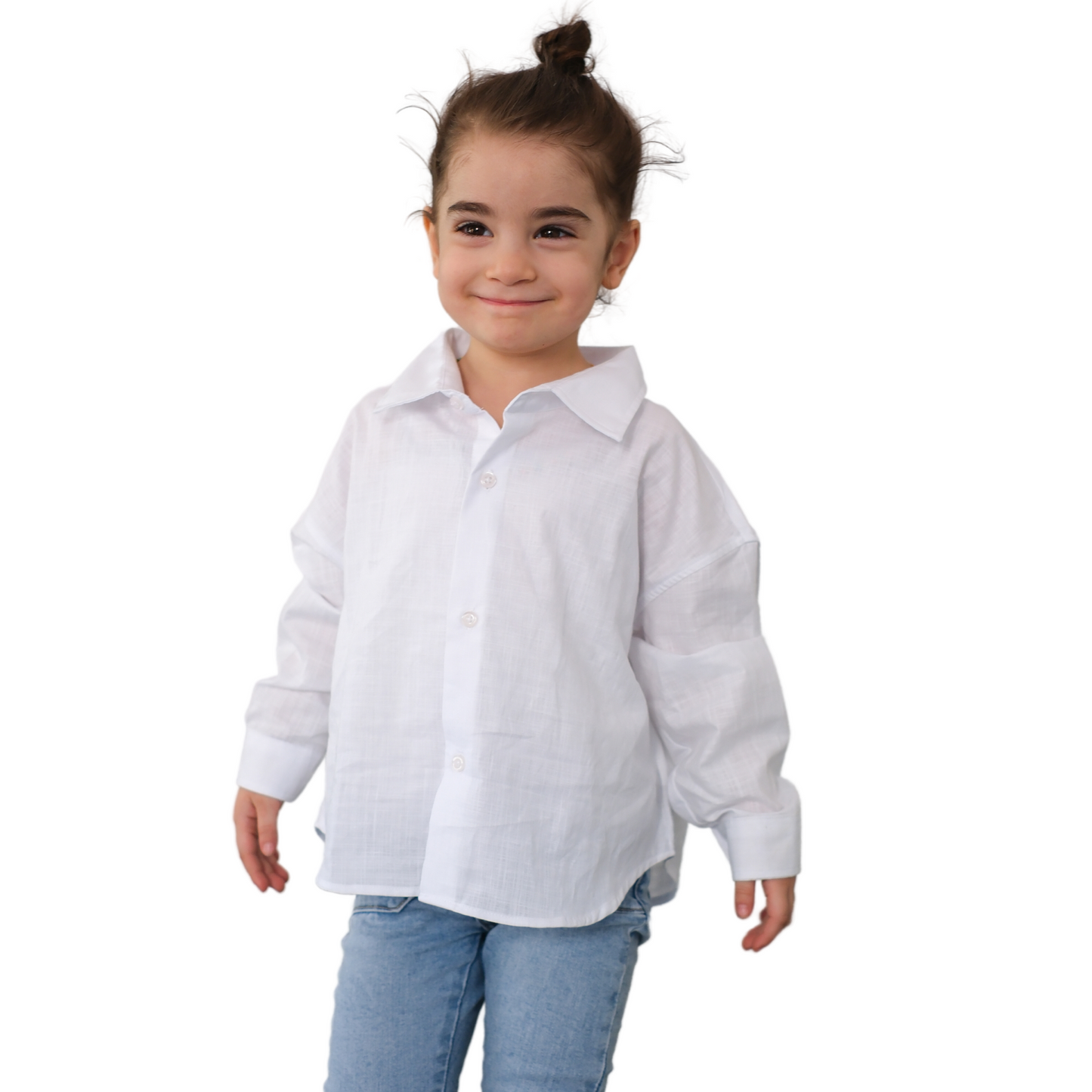 Mädchen Jungen unisex Bluse Hemden Langarm  Baumwolle Familienoutfit Partnerlook